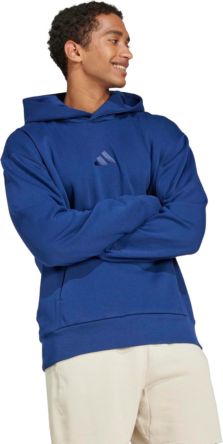 imageadidas Mens All Szn Fleece Loose HoodieDark Blue