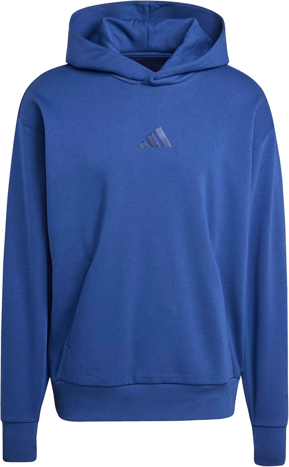 imageadidas Mens All Szn Fleece Loose HoodieDark Blue