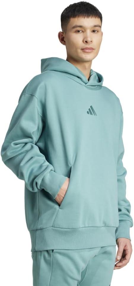 imageadidas Mens All Szn Fleece Loose HoodiePowder Teal