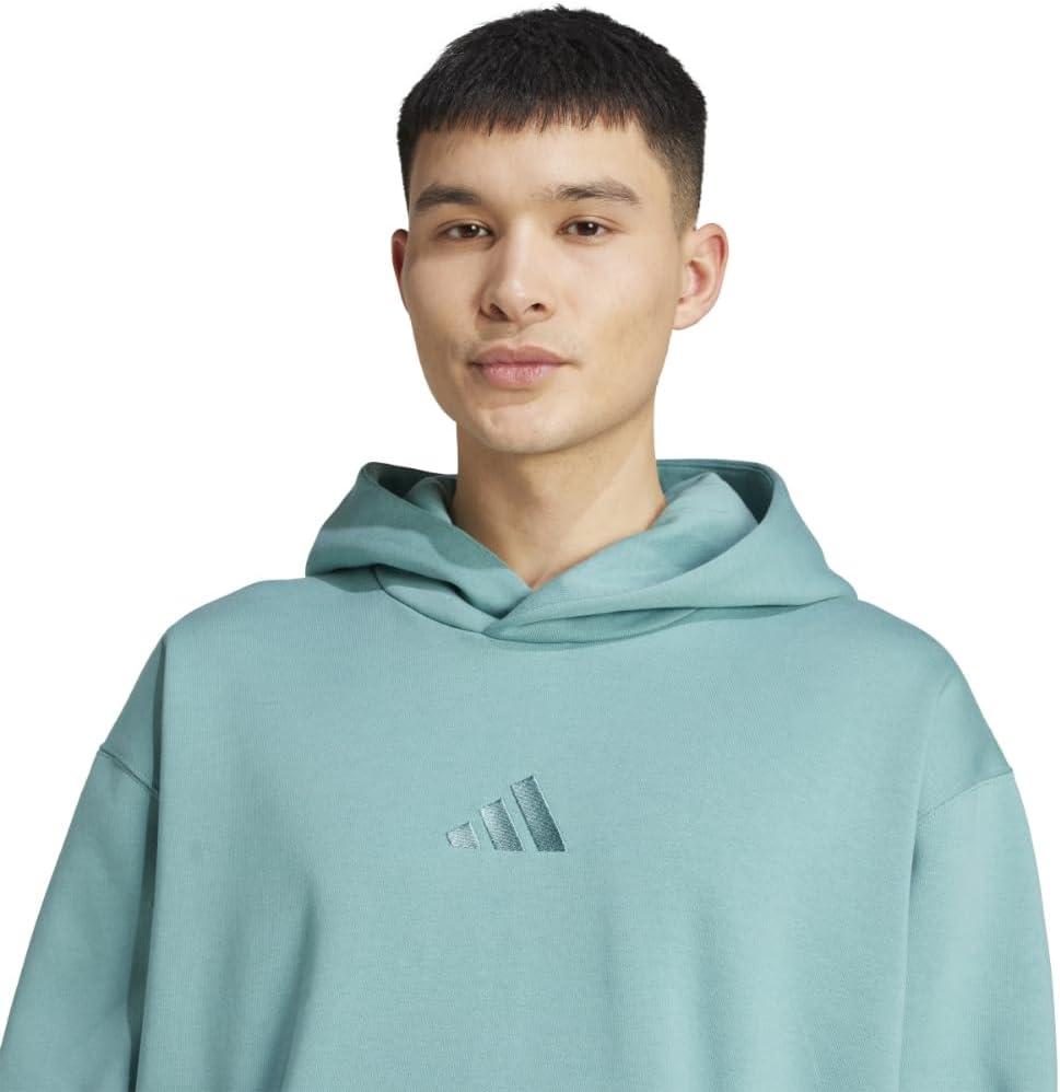 imageadidas Mens All Szn Fleece Loose HoodiePowder Teal