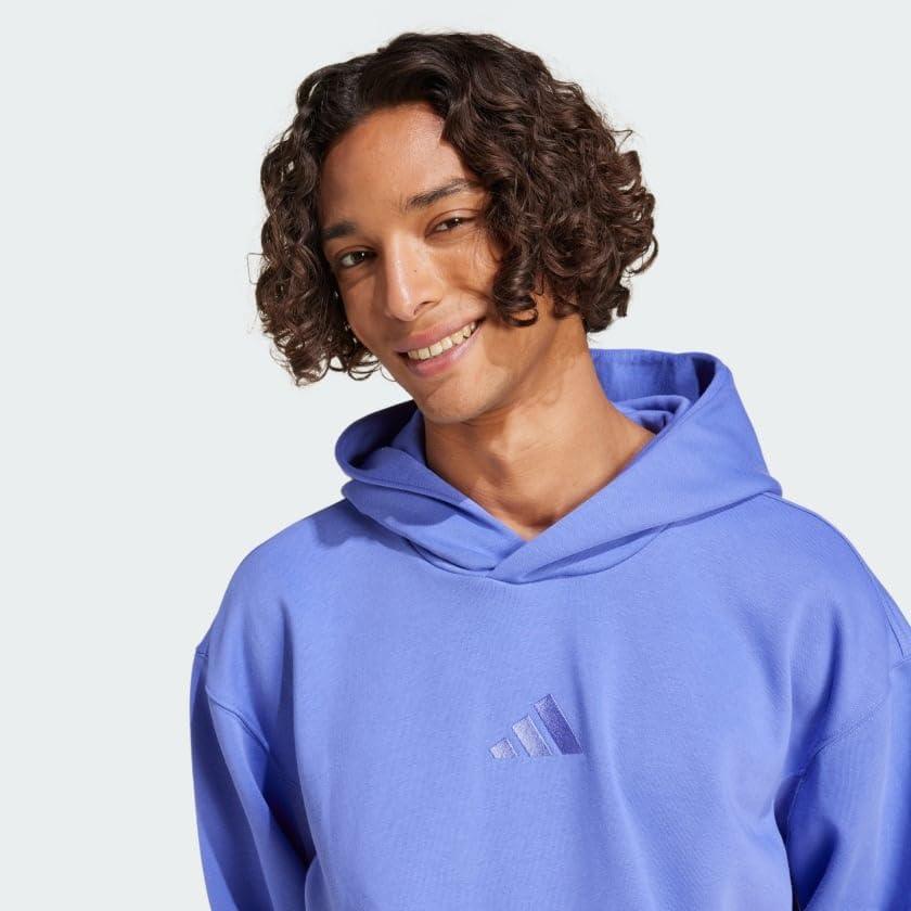 imageadidas Mens All Szn Fleece Loose HoodieSemi Cobalt Blue