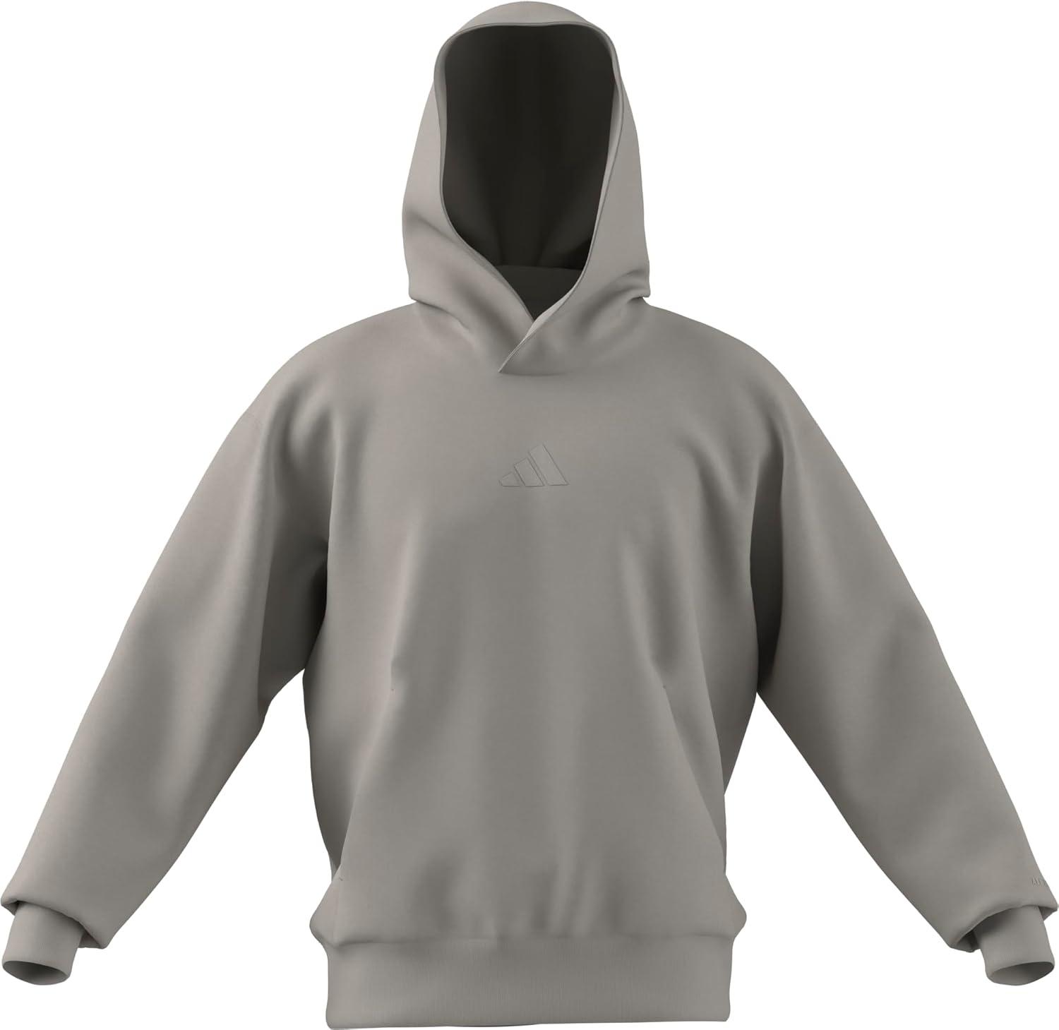 imageadidas Mens All Szn Fleece Loose HoodieWonder Alumina