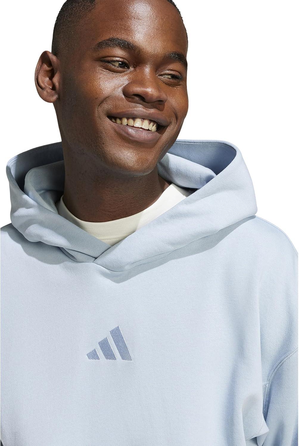 imageadidas Mens All Szn Fleece Loose HoodieWonder Blue