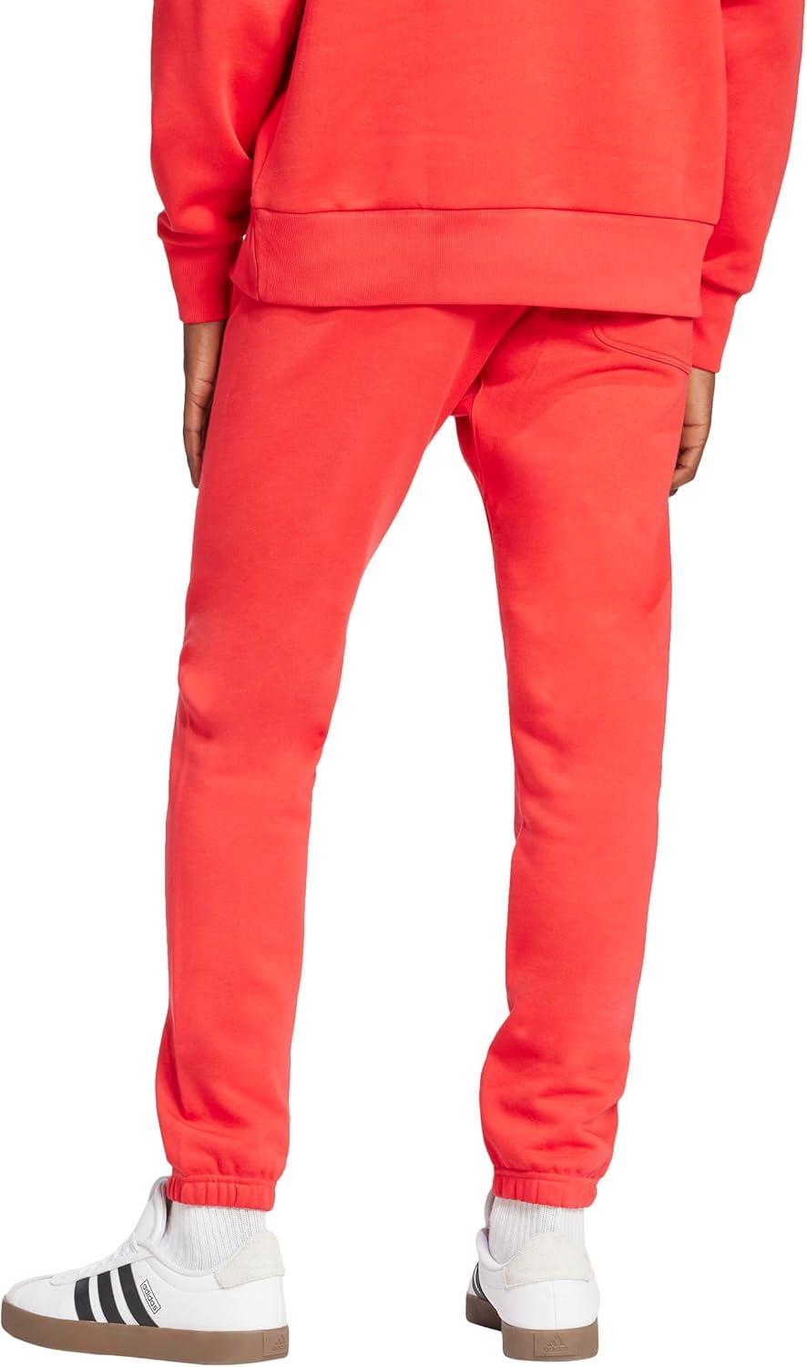 imageadidas Mens All Szn Fleece Regular Tapered PantsPure Ruby