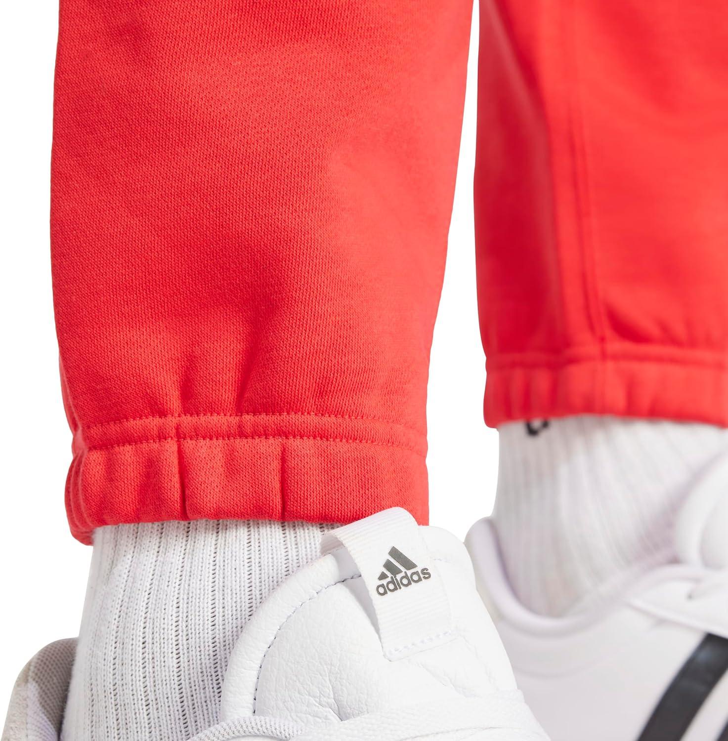 imageadidas Mens All Szn Fleece Regular Tapered PantsPure Ruby