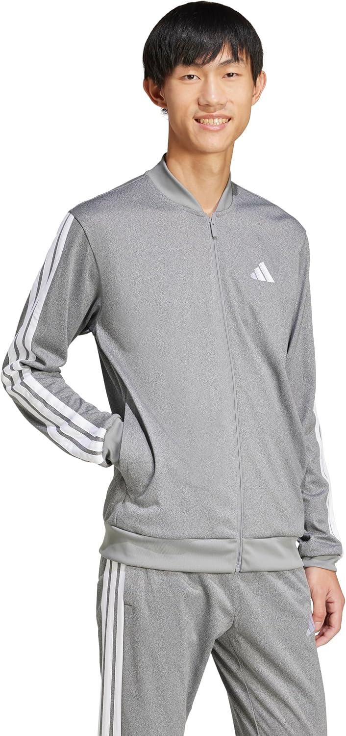 imageadidas Mens Size Tricot Track TopBlack Melange