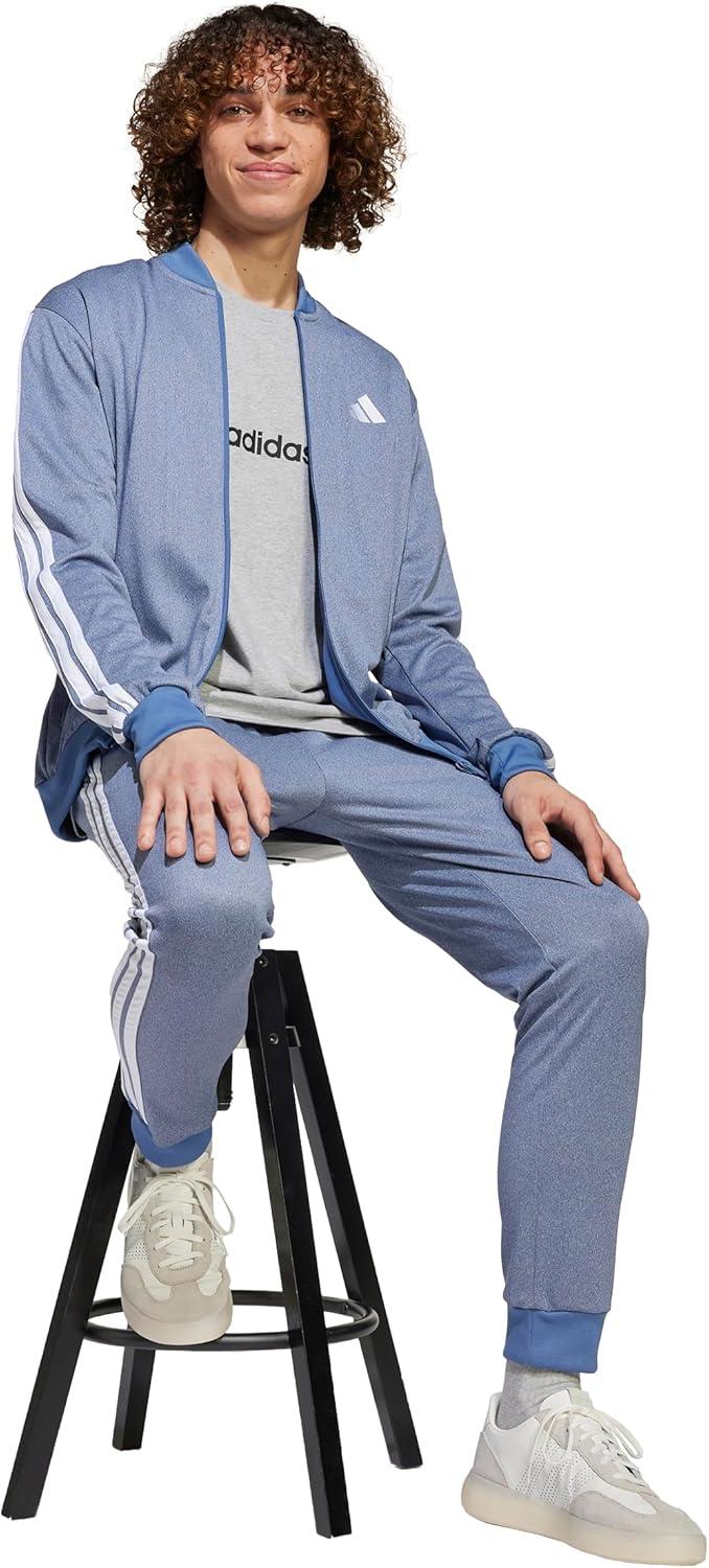 imageadidas Mens Size Tricot Track TopDark Blue Melange