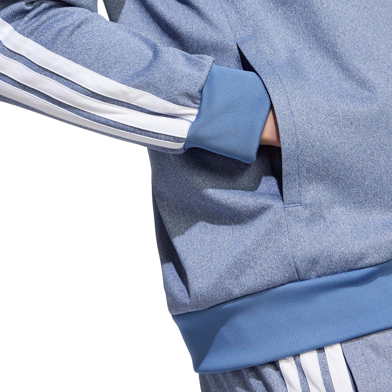 imageadidas Mens Size Tricot Track TopDark Blue Melange