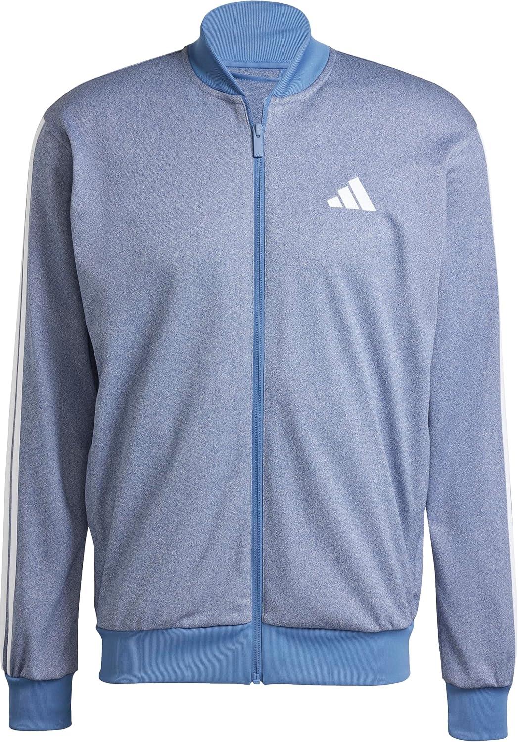 imageadidas Mens Size Tricot Track TopDark Blue Melange