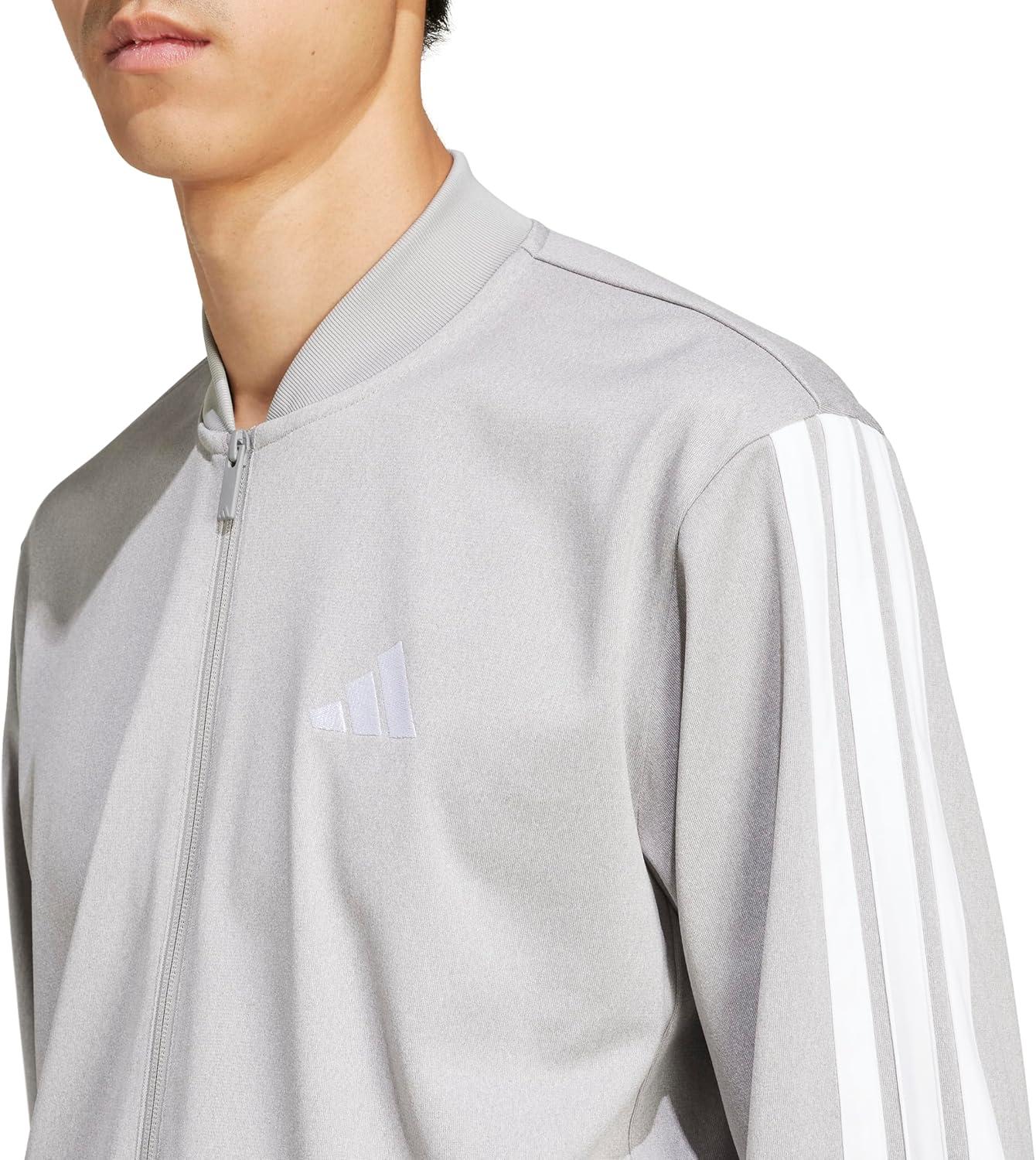 imageadidas Mens Size Tricot Track TopMedium Grey Heather