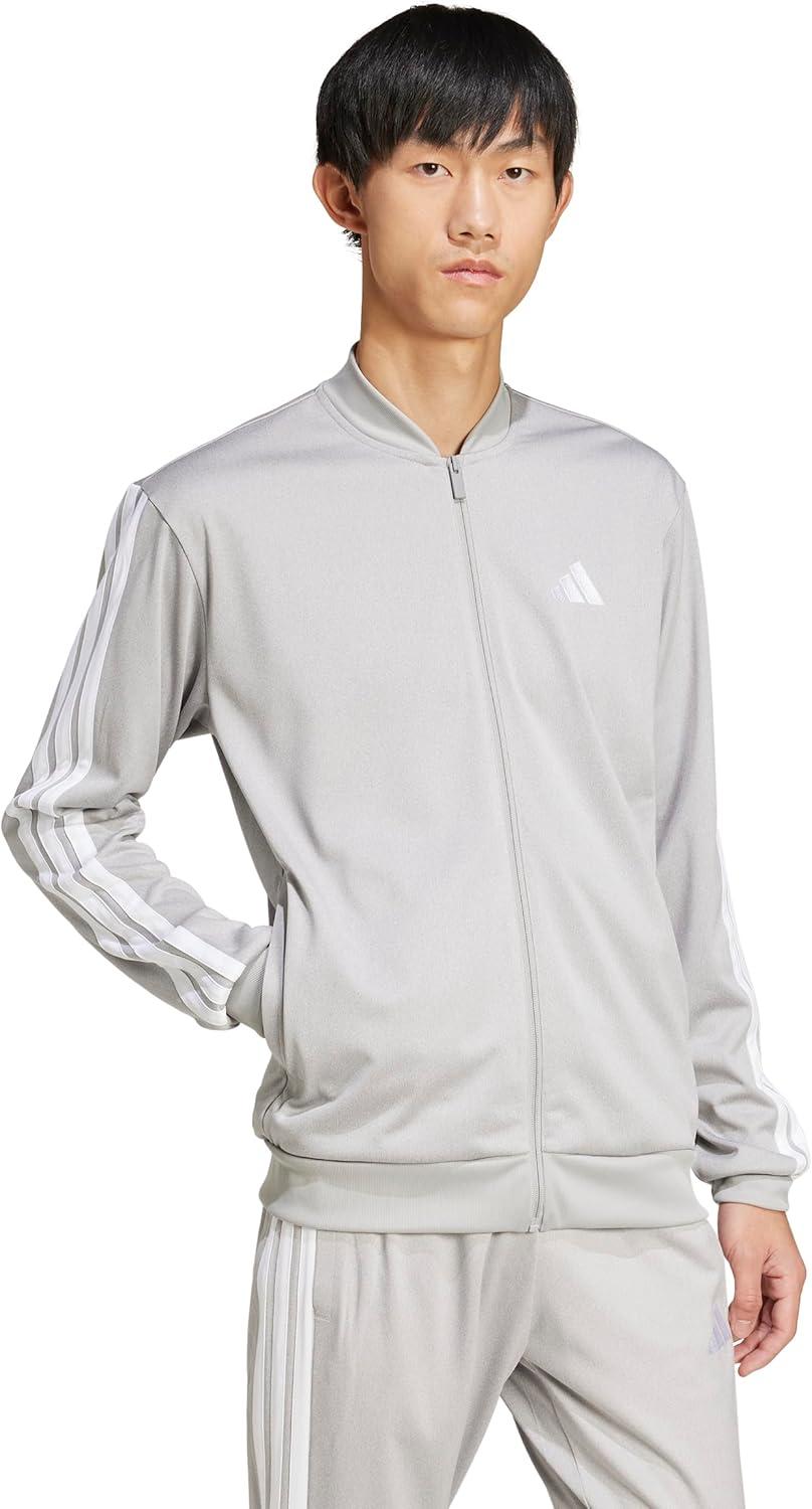 imageadidas Mens Size Tricot Track TopMedium Grey Heather