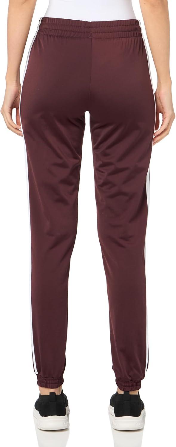imageadidas Originals Womens Tricot 3Stripes Track PantsAurora RubyWhite