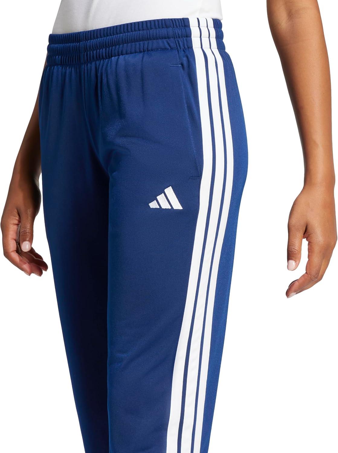 imageadidas Originals Womens Tricot 3Stripes Track PantsDark BlueWhite