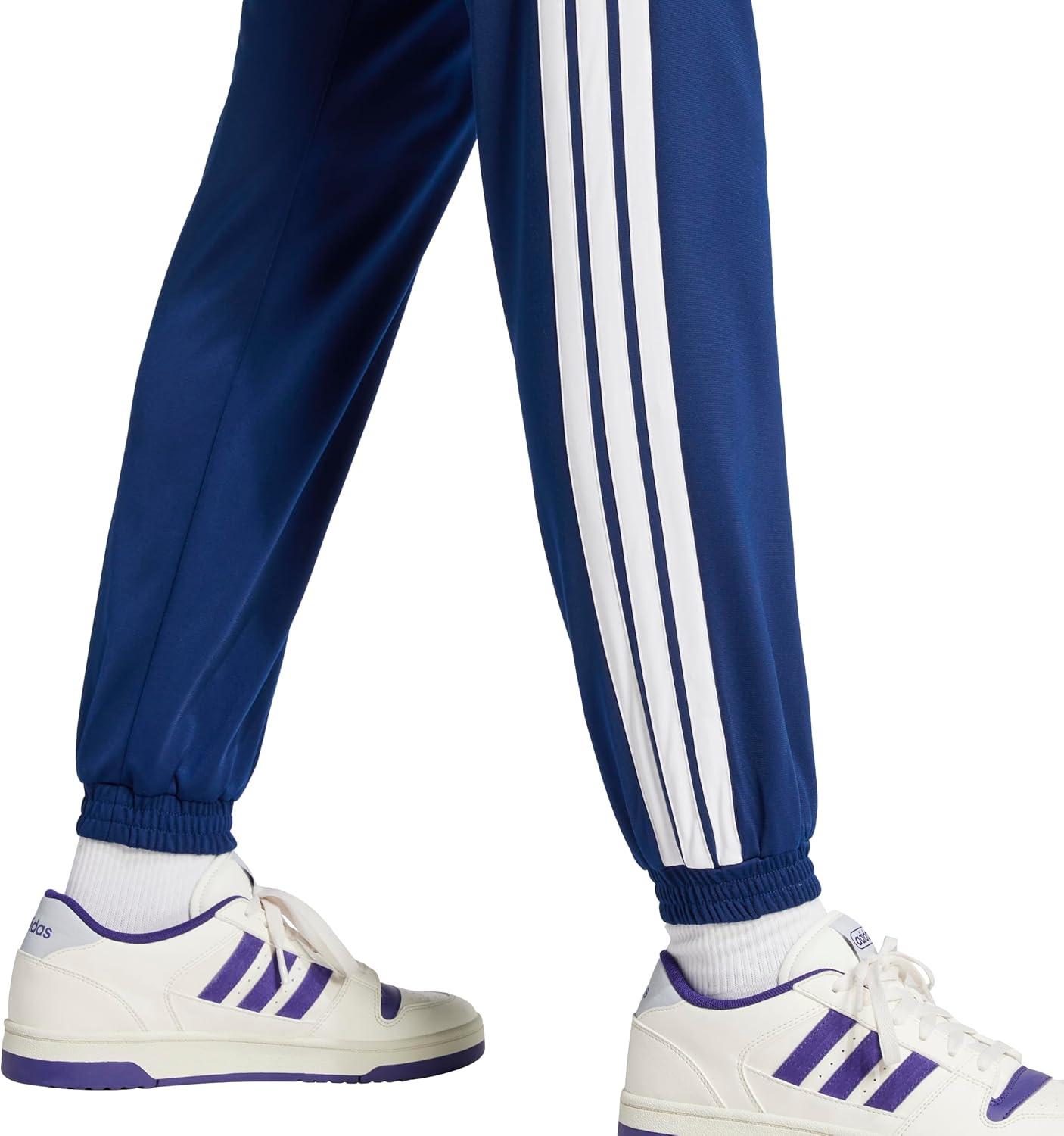 imageadidas Originals Womens Tricot 3Stripes Track PantsDark BlueWhite