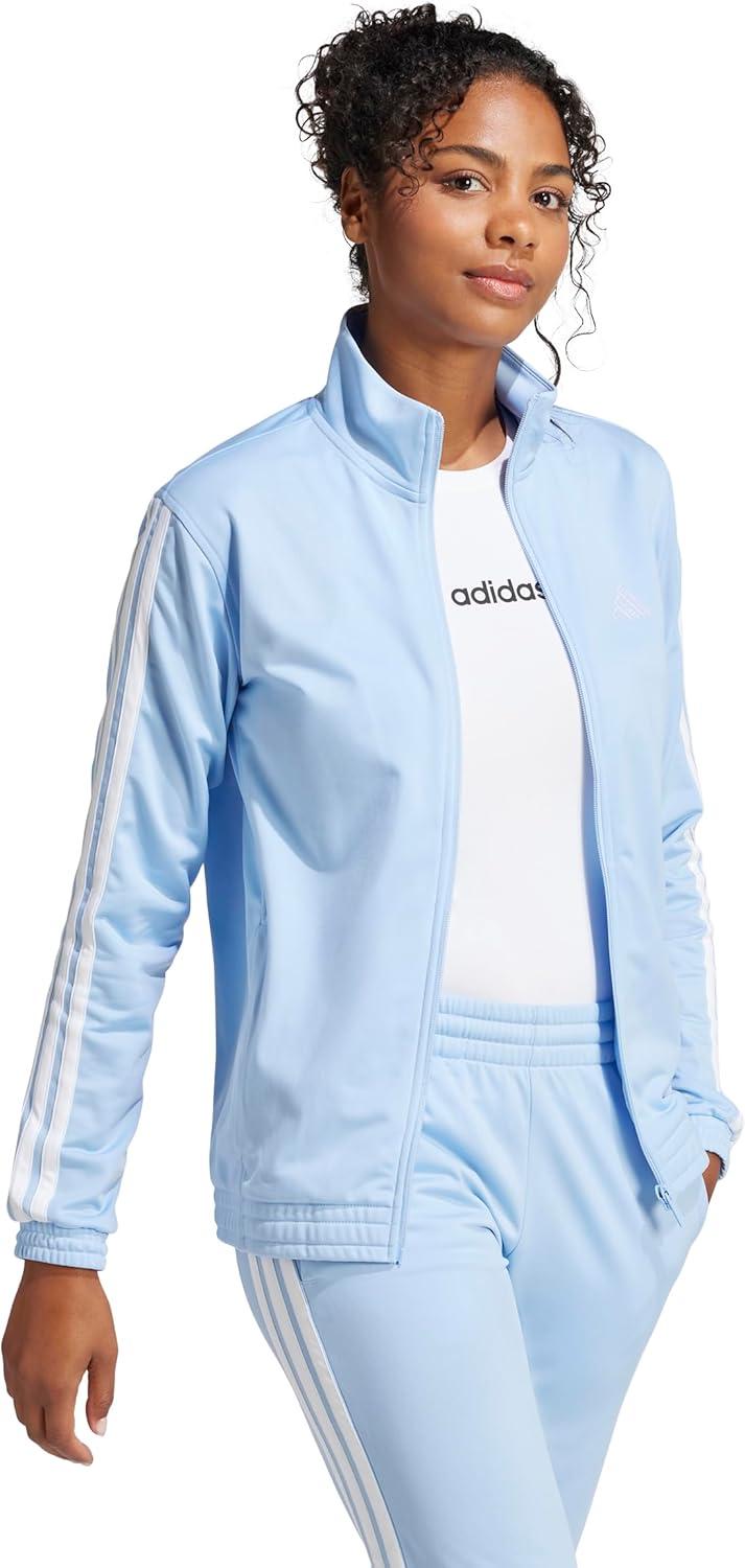 imageadidas Originals Womens Tricot 3Stripes Track Top SweatshirtBlueWhite