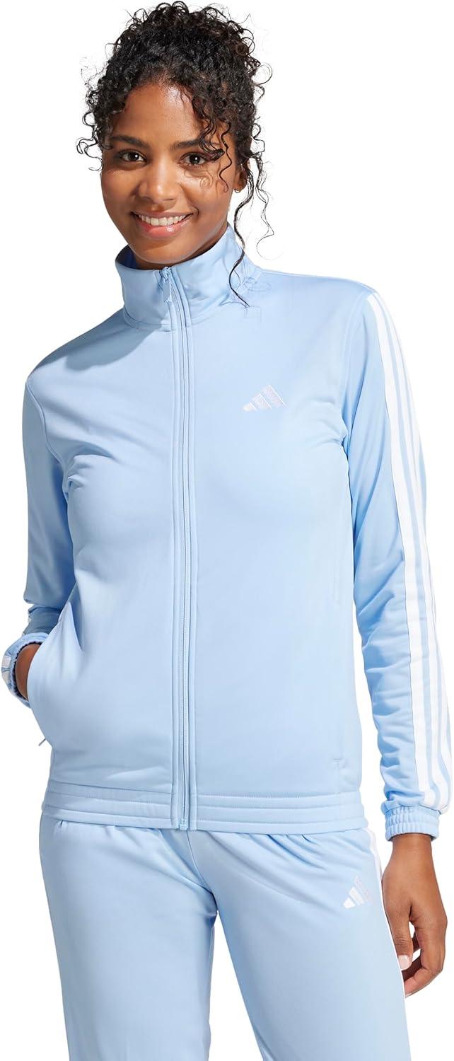 imageadidas Originals Womens Tricot 3Stripes Track Top SweatshirtBlueWhite