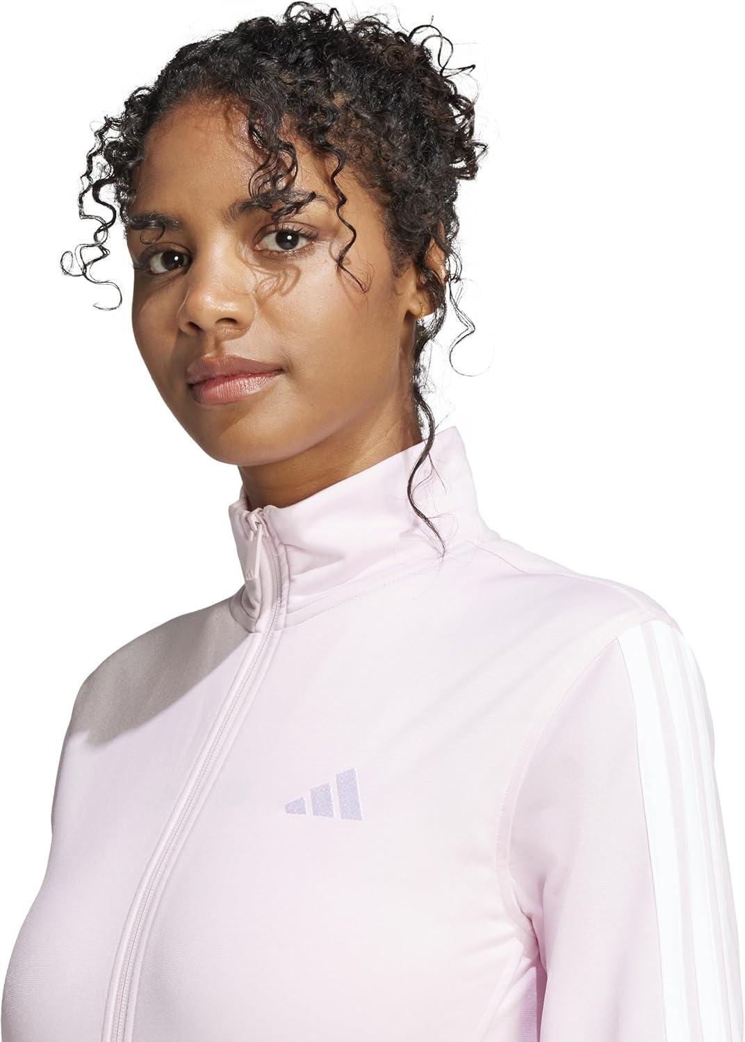 imageadidas Originals Womens Tricot 3Stripes Track Top SweatshirtClear Pink