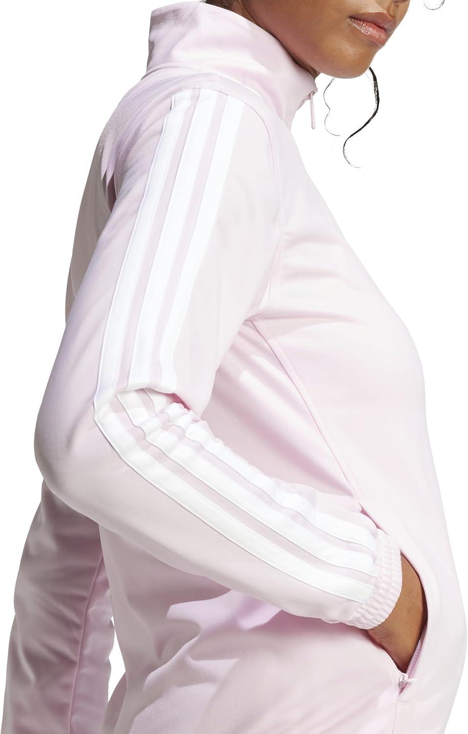 imageadidas Originals Womens Tricot 3Stripes Track Top SweatshirtClear Pink