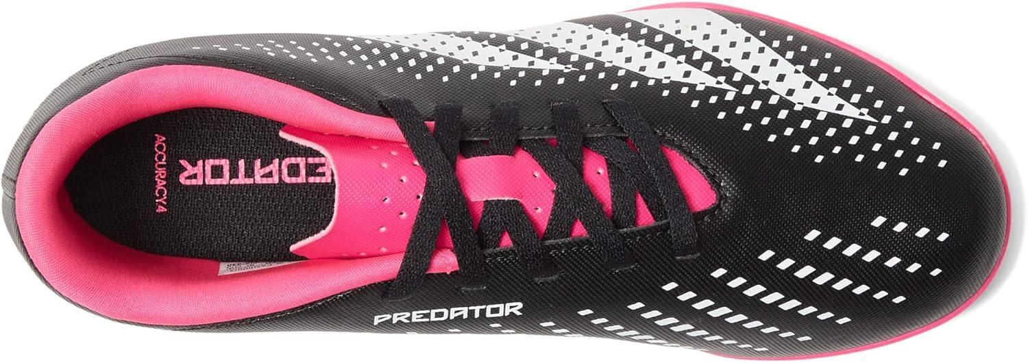 imageadidas Unisex Predator Accuracy4 Turf Flexible Ground Soccer Shoe Kids Soccer CleatBlackWhiteTeam Shock Pink