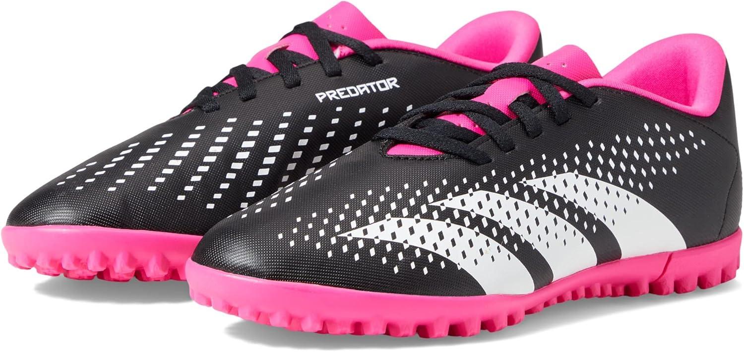 imageadidas Unisex Predator Accuracy4 Turf Flexible Ground Soccer Shoe Kids Soccer CleatBlackWhiteTeam Shock Pink