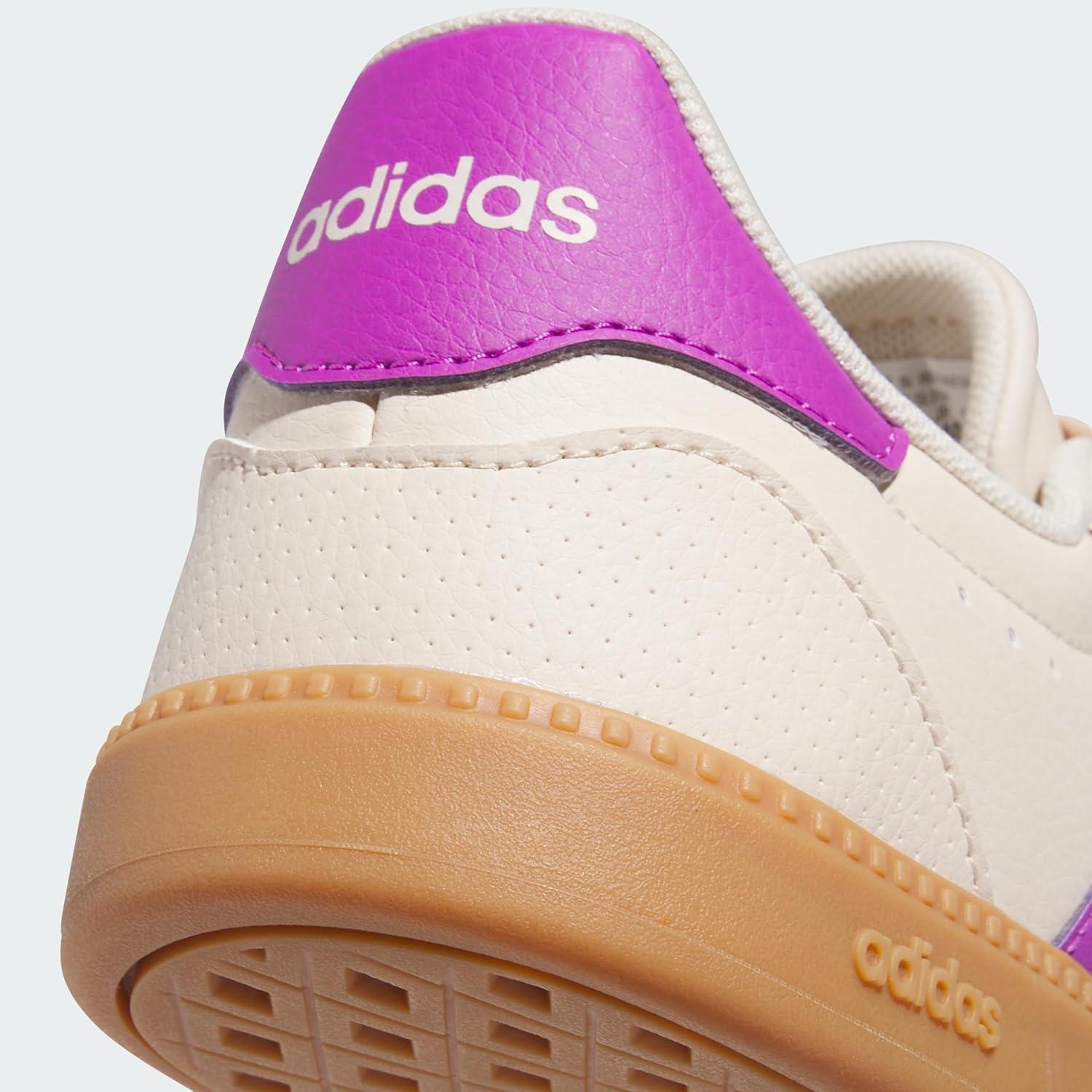 imageadidas Womens Breaknet Sleek SneakerHalo Ivory Purple Burst Wonder White