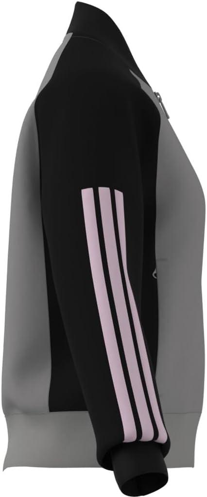 imageadidas Womens Tricot 3Stripes Fashion Track TopSolid GreyBlack