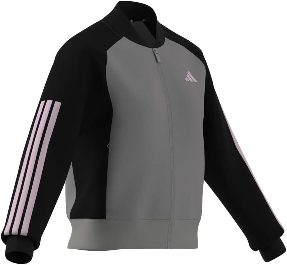 imageadidas Womens Tricot 3Stripes Fashion Track TopSolid GreyBlack