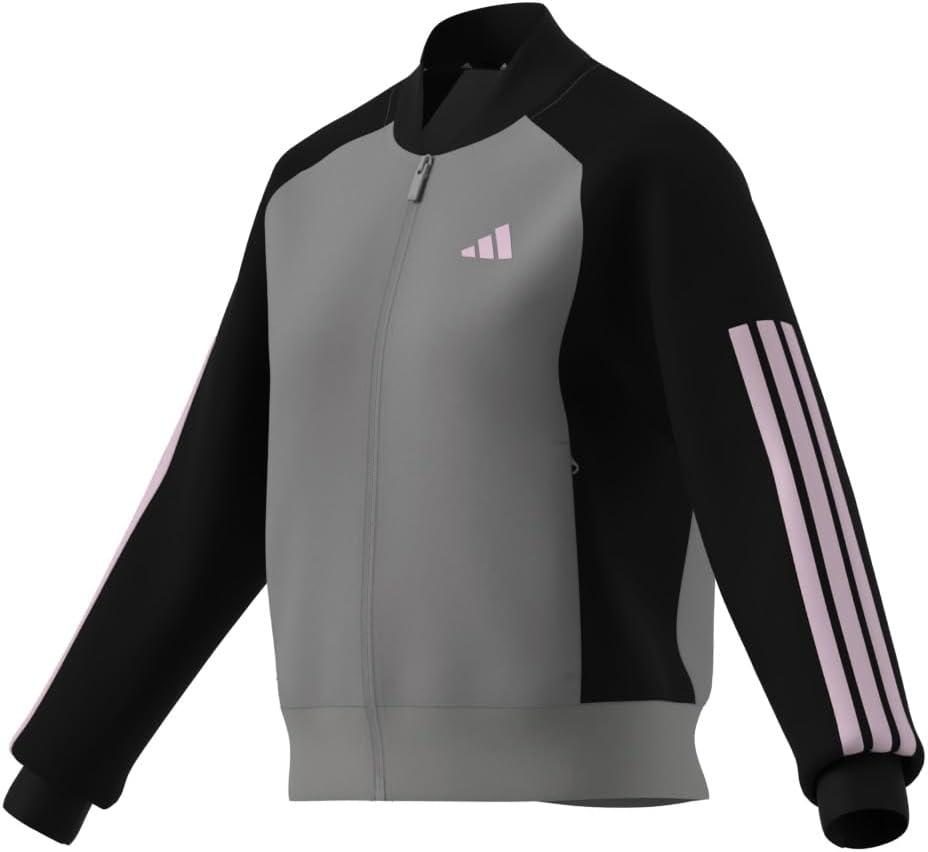 imageadidas Womens Tricot 3Stripes Fashion Track TopSolid GreyBlack