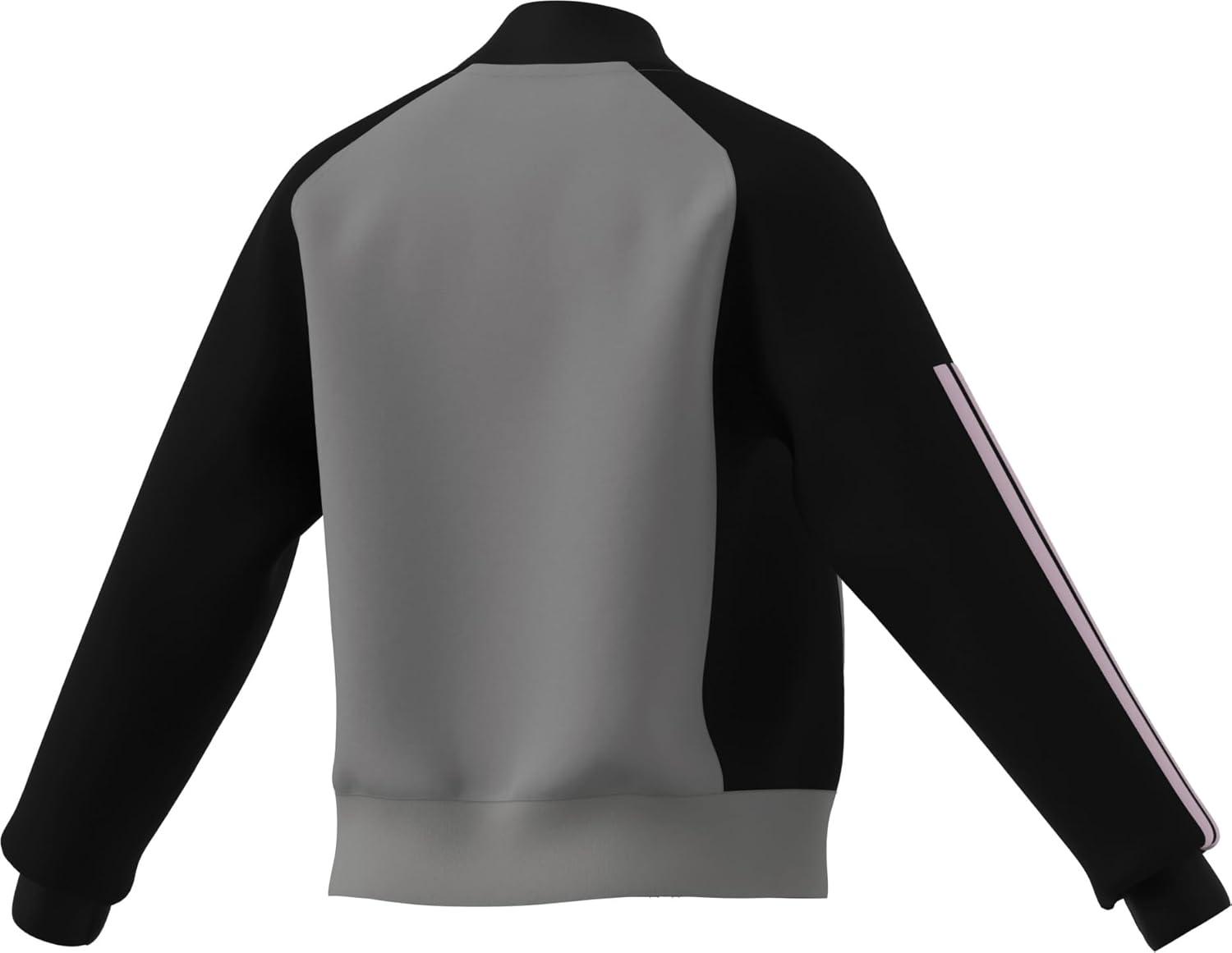 imageadidas Womens Tricot 3Stripes Fashion Track TopSolid GreyBlack