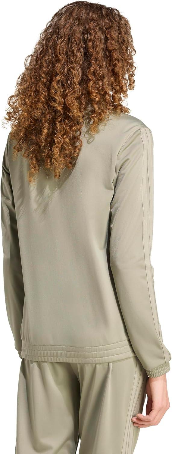 imageadidas Womens Tricot 3Stripes Track TopSilver Pebble