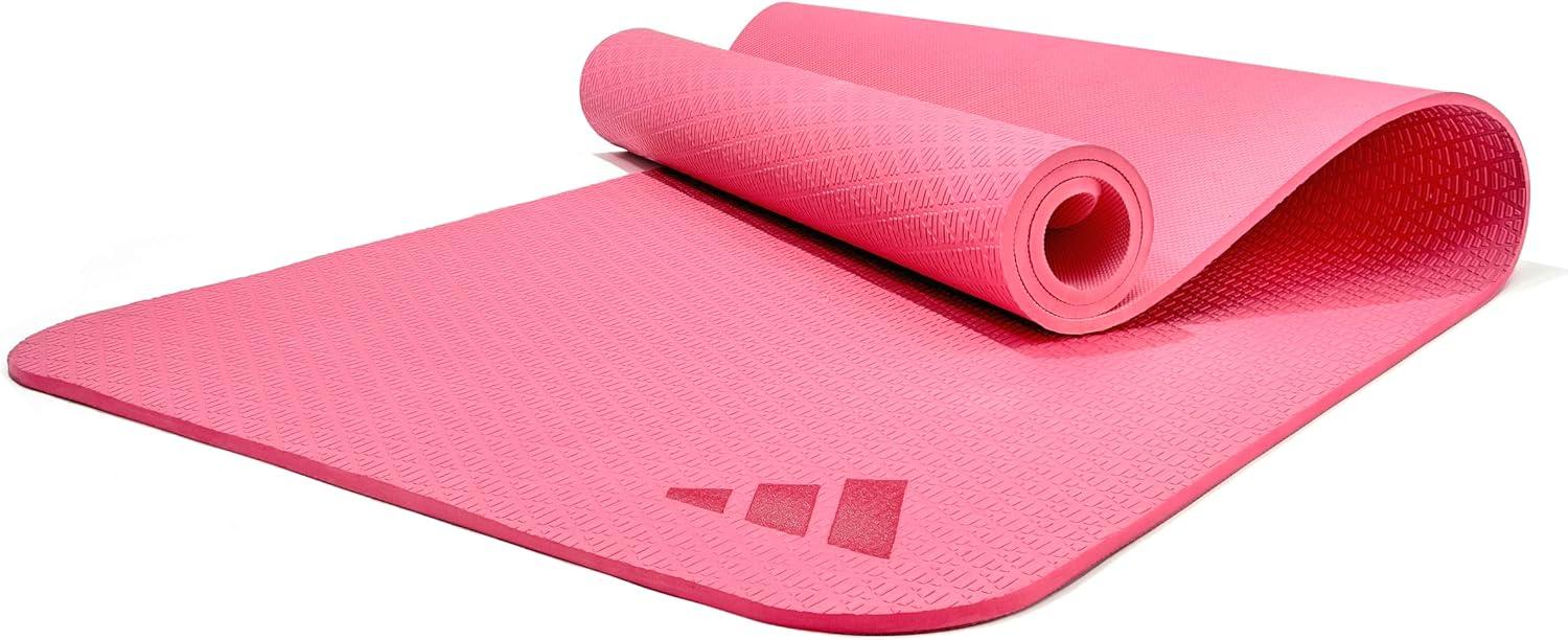 imageadidas Yoga Mat Eco Friendly Non Slip Durable Textured SurfacePink Fusion