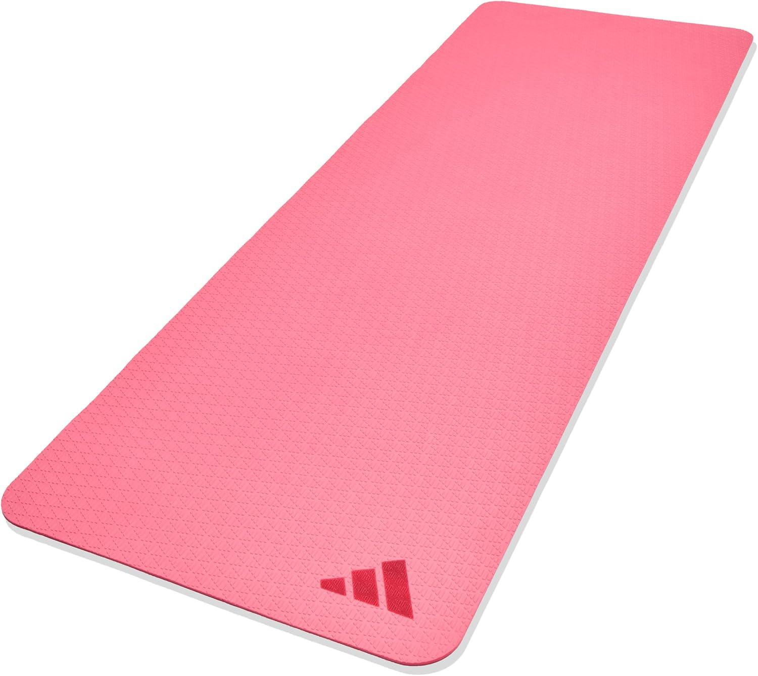 imageadidas Yoga Mat Eco Friendly Non Slip Durable Textured SurfacePink Fusion