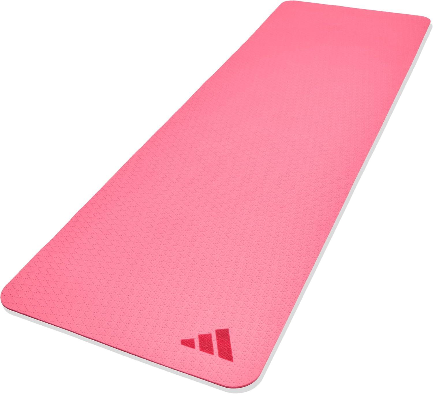 imageadidas Yoga Mat Eco Friendly Non Slip Durable Textured SurfacePink Fusion
