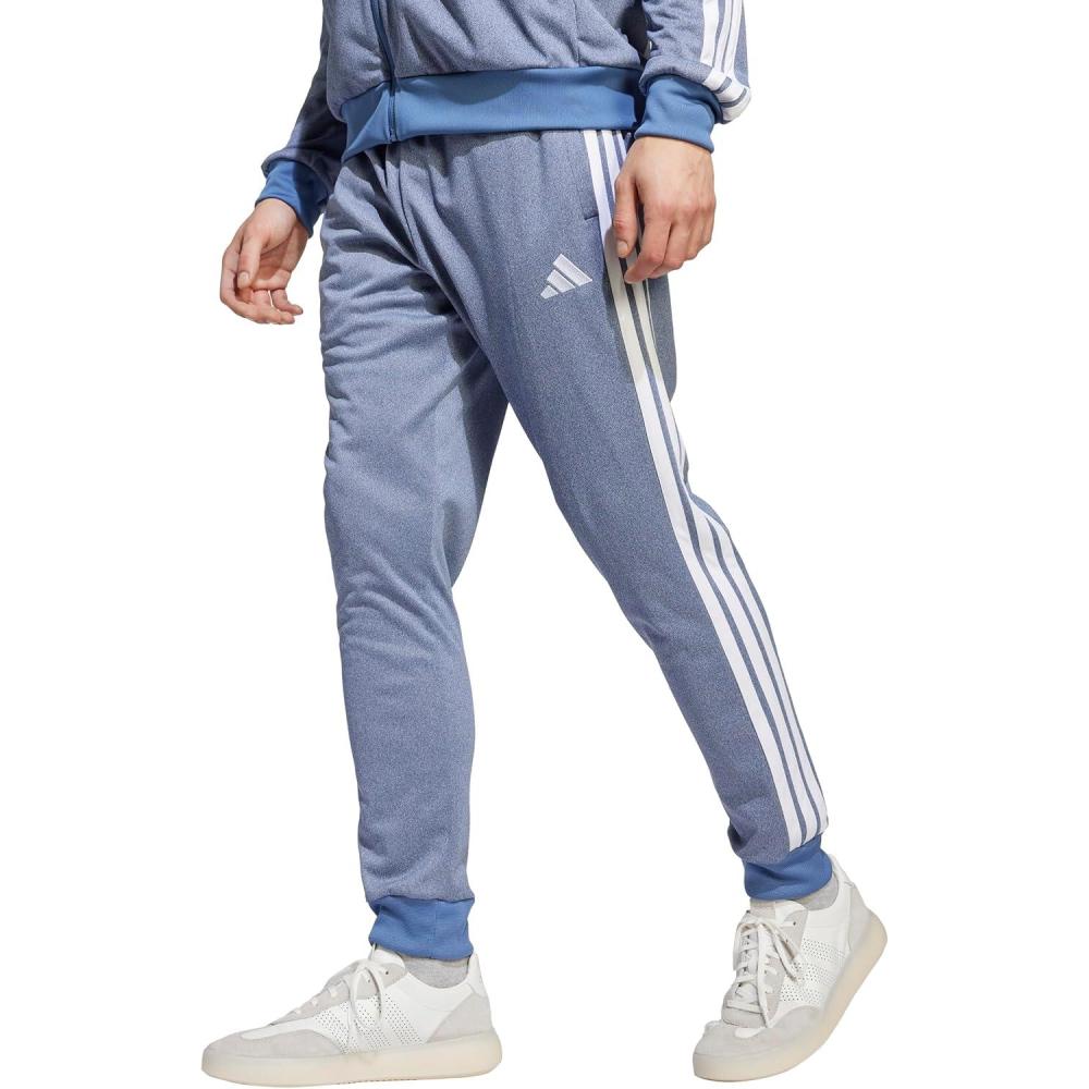 imageAdidas Mens Tricot Melange Track PantsDark Blue Melange