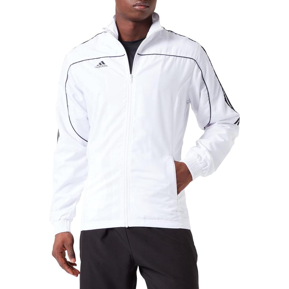 imageadidas Combat Sports Light Track Jacket wClassic 3 StripesWhite Black
