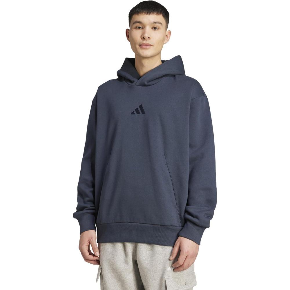 imageadidas Mens All Szn Fleece Loose HoodieAurora Ink