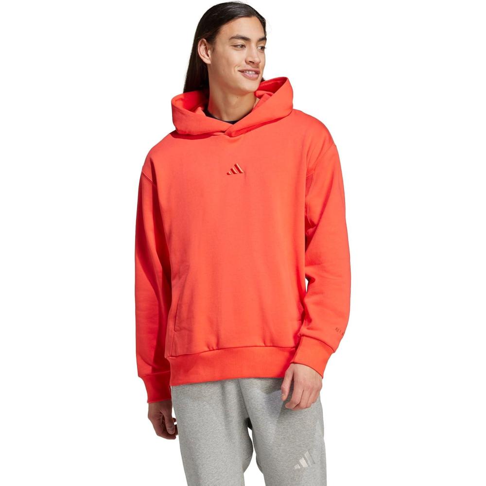 imageadidas Mens All Szn Fleece Loose HoodieBright Red
