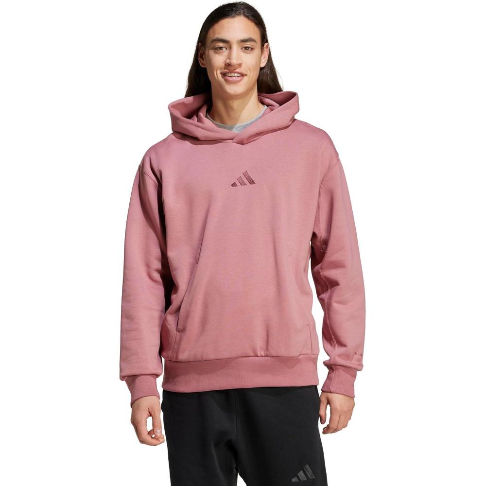 imageadidas Mens All Szn Fleece Loose HoodiePreloved Crimson