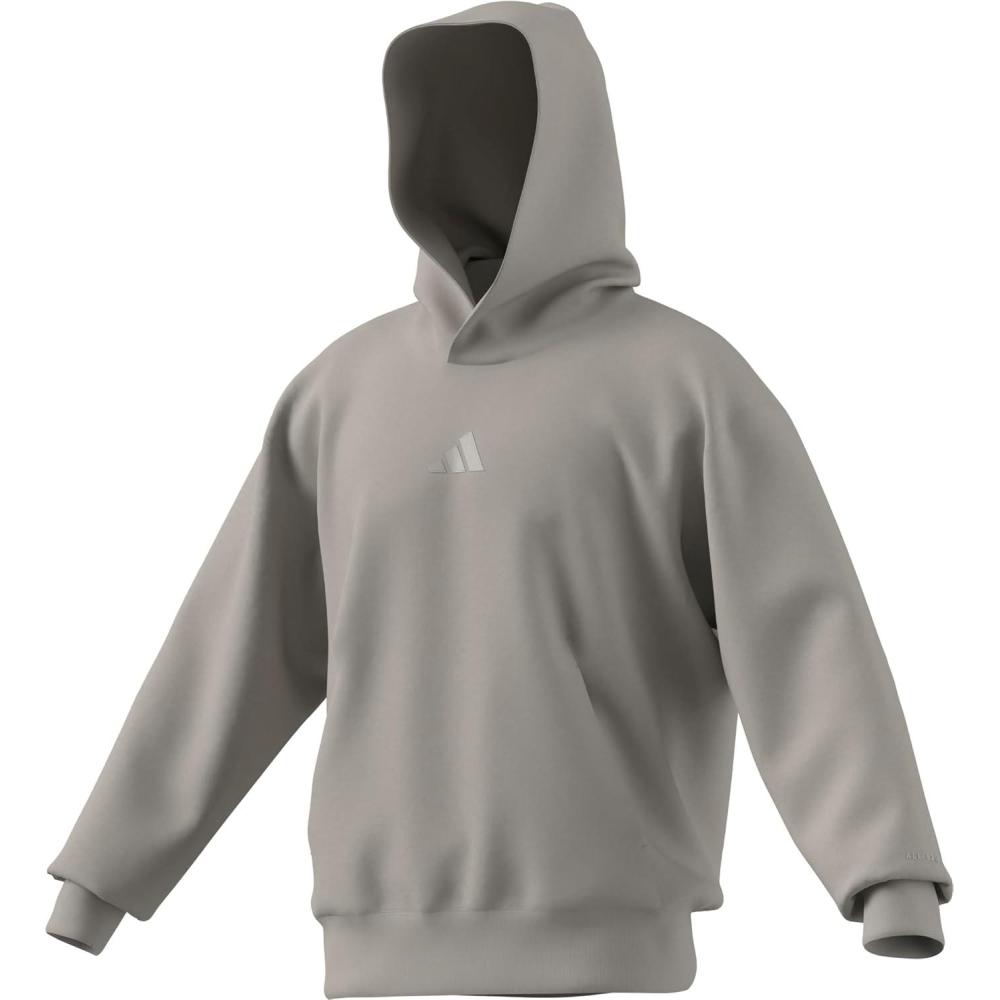 imageadidas Mens All Szn Fleece Loose HoodieWonder Alumina