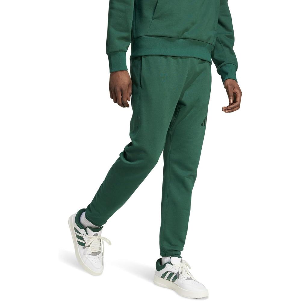 imageadidas Mens All Szn Fleece Regular Tapered PantsCollegiate Green