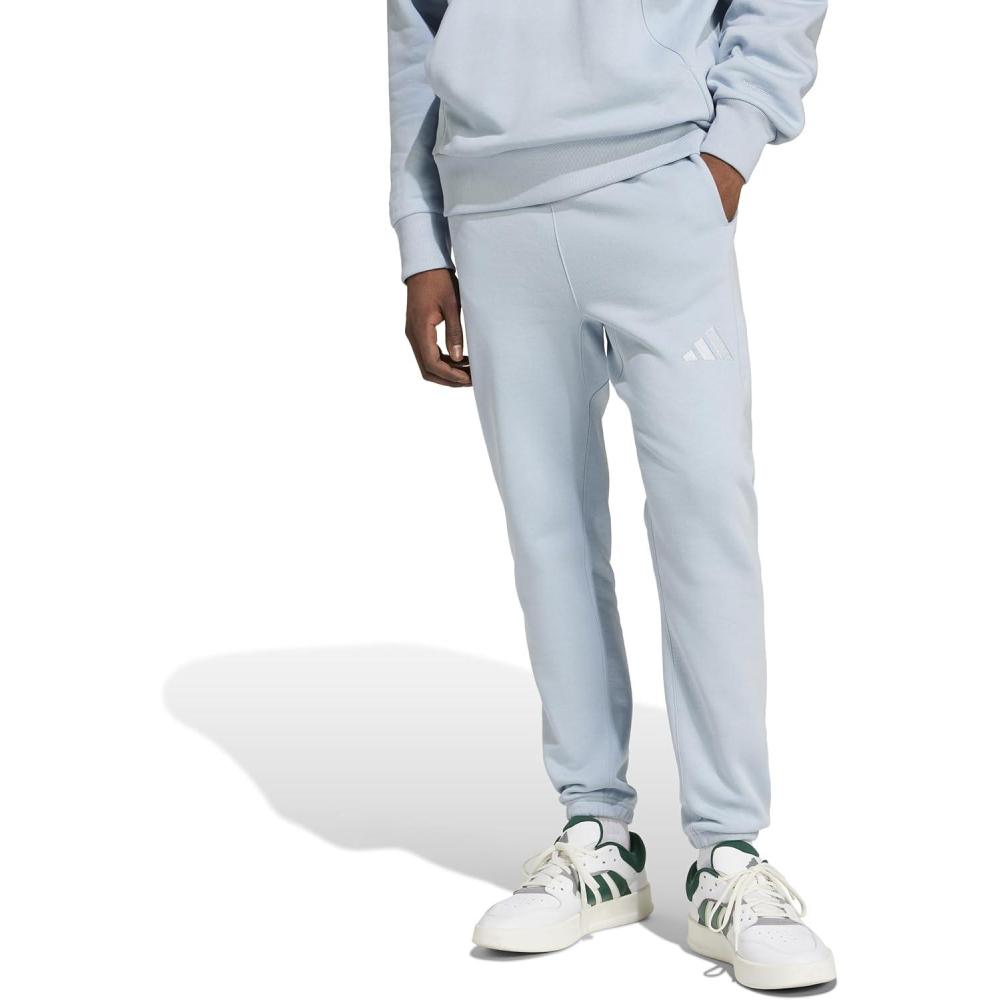 imageadidas Mens All Szn Fleece Regular Tapered PantsWonder Blue