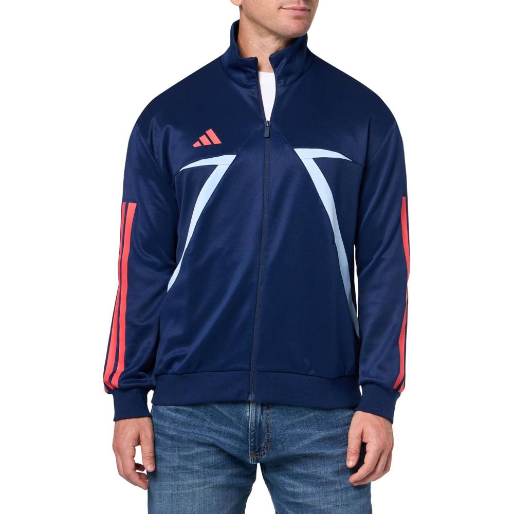 imageadidas Mens House of Tiro Nations Pack Track TopDark BlueBlueSemi Lucid Red