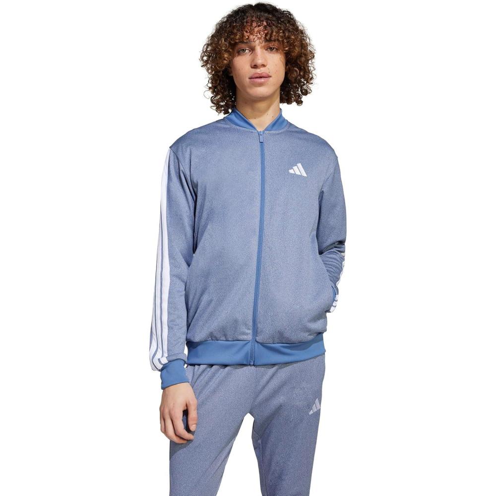 imageadidas Mens Size Tricot Track TopDark Blue Melange