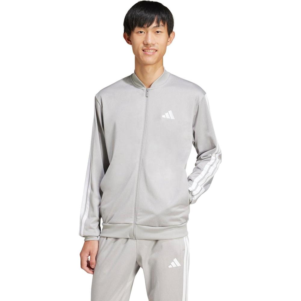 imageadidas Mens Size Tricot Track TopGrey Heather