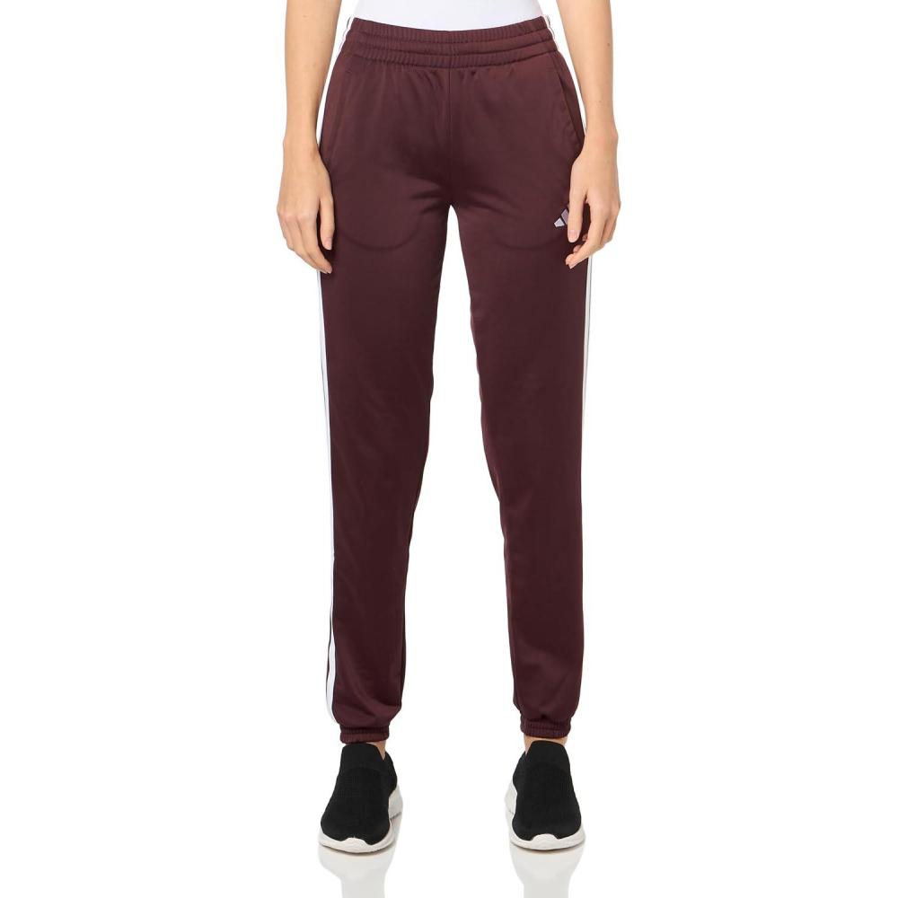 imageadidas Originals Womens Tricot 3Stripes Track PantsAurora RubyWhite