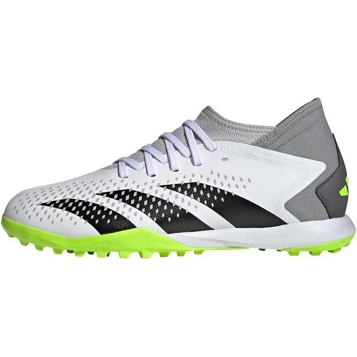 imageadidas Unisex Predator Accuracy3 Turf Soccer ShoeCloud White Core Black Lucid Lemon