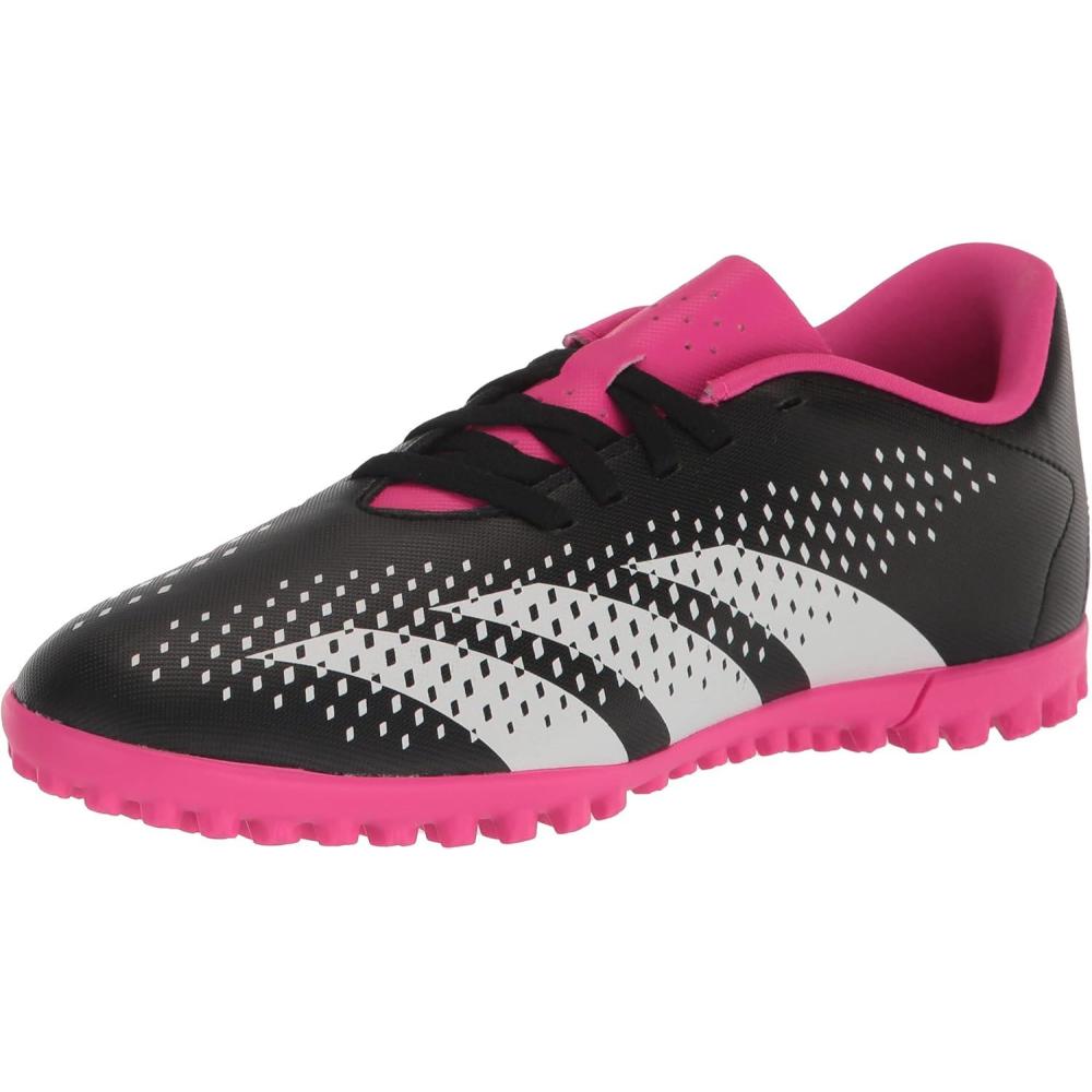 imageadidas Unisex Predator Accuracy4 Turf Flexible Ground Soccer Shoe  Kids Soccer CleatBlackWhiteTeam Shock Pink