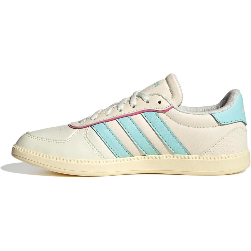 imageadidas Womens Breaknet Sleek SneakerOff WhiteSemi Flash AquaWarm Vanilla