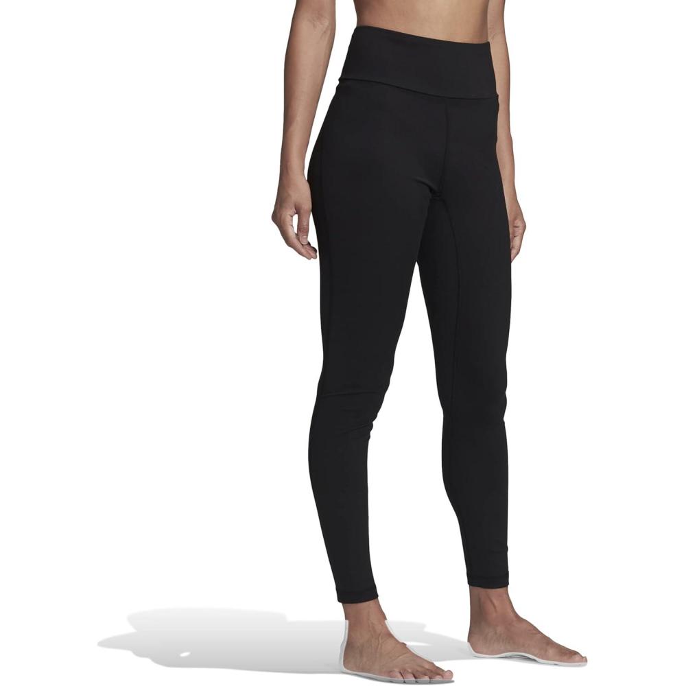 imageadidas Womens Yoga High Waisted TightsCore Black
