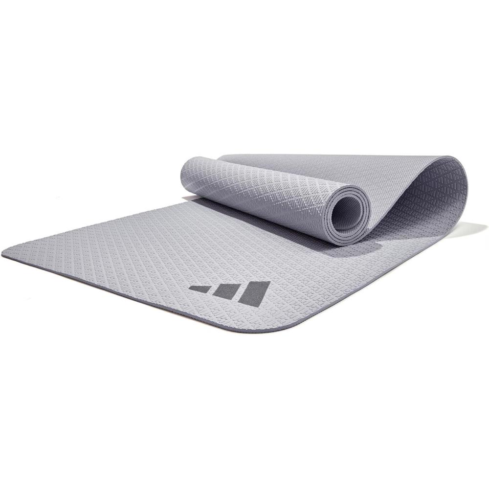 imageadidas Yoga Mat  Eco Friendly  Non Slip Durable Textured SurfaceSilver Violet